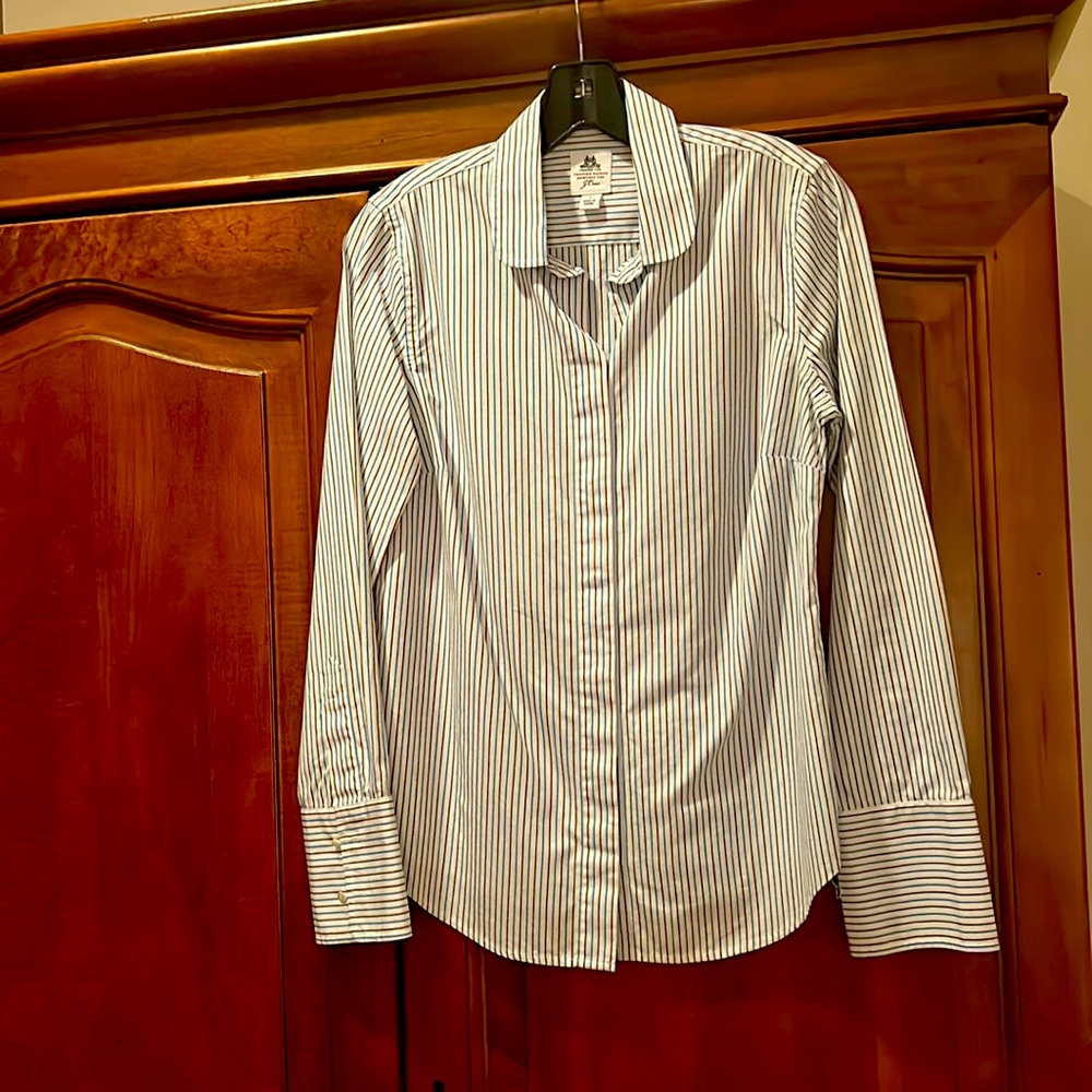Thomas Mason 100 % cotton shirt in like new condition terrific shirt